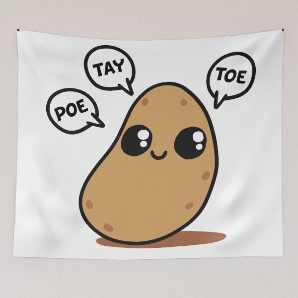 Item preview, Poe Tay Toe - cute kawaii potato  designed and sold by monkeysoup.