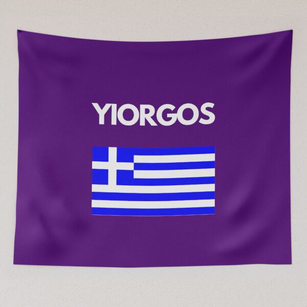 Item preview, Yiorgos Greek Name with Greek Flag Design designed and sold by TheGreekGuy.