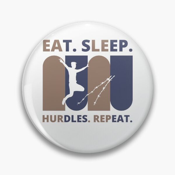 Item preview, Eat Sleep Hurdles Repeat designed and sold by Vibing-Right.