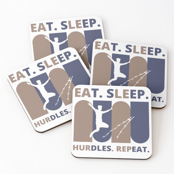 Item preview, Eat Sleep Hurdles Repeat designed and sold by Vibing-Right.