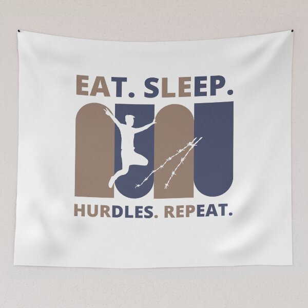 Item preview, Eat Sleep Hurdles Repeat designed and sold by Vibing-Right.