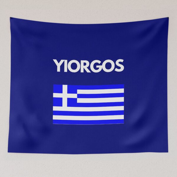 Item preview, Yiorgos Greek Name with Greek Flag Design designed and sold by TheGreekGuy.