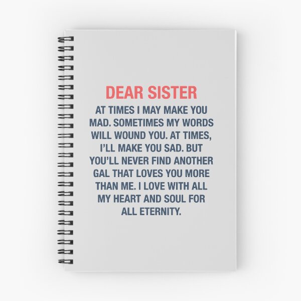 Item preview, Dear Sister designed and sold by designdroplet.