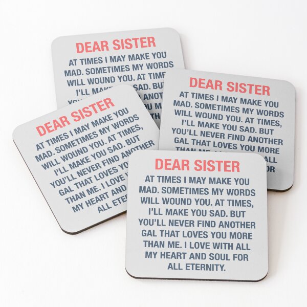 Item preview, Dear Sister designed and sold by designdroplet.