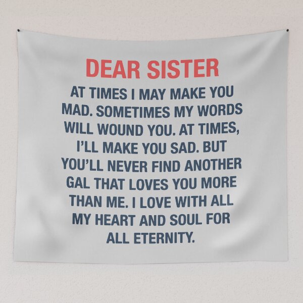 Item preview, Dear Sister designed and sold by designdroplet.