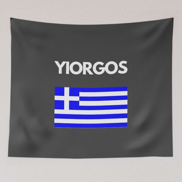 Item preview, Yiorgos Greek Name with Greek Flag Design designed and sold by TheGreekGuy.