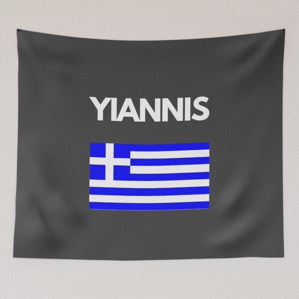 Item preview, Yiannis Greek Name with Greek Flag Design designed and sold by TheGreekGuy.