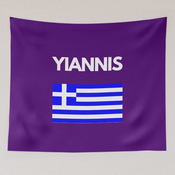 Item preview, Yiannis Greek Name with Greek Flag Design designed and sold by TheGreekGuy.