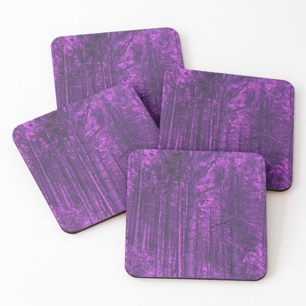 Item preview, Photo of a forest edited with purple designed and sold by Pelikancrazy.