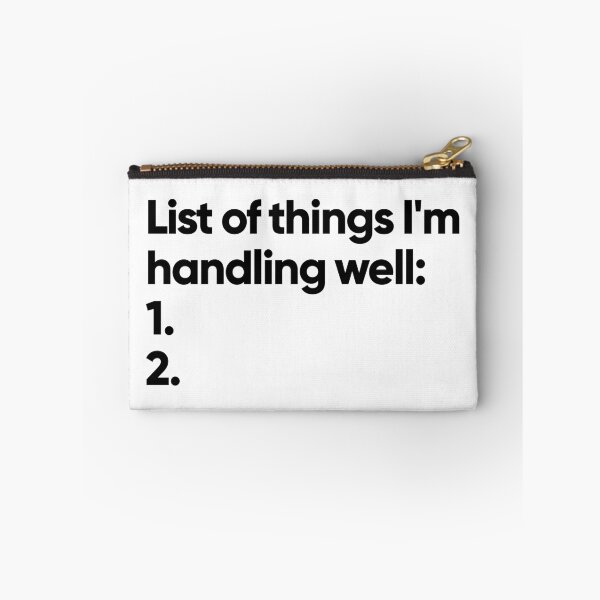 Item preview, List of things I'm handling well (white) designed and sold by Bojkiw.