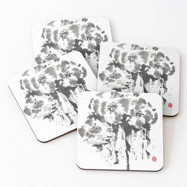 Item preview, oriental ink flowers designed and sold by myoryeo.