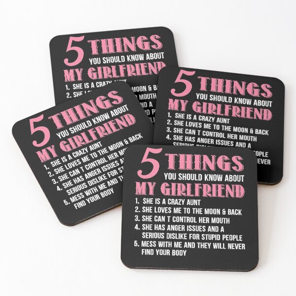 Item preview, 5 Things You Should Know About My Girlfriend Funny Girlfriend Gift designed and sold by Kinalan.