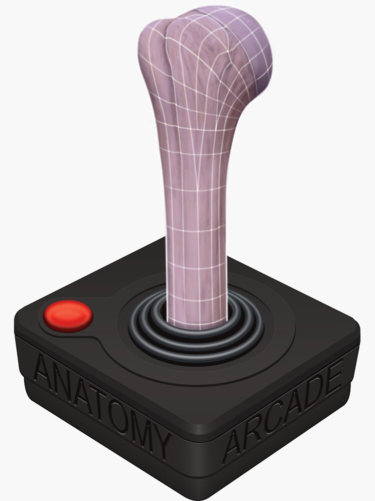 anatomy-arcade-joystick-digital-sticker-for-sale-by-crossdogs-redbubble