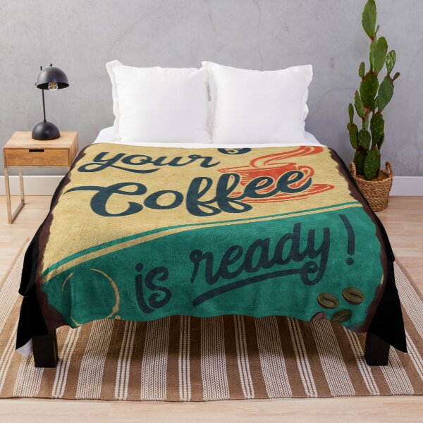 Item preview, Your Coffee Is Ready - Retro Coffee Sign designed and sold by JordanHolmes.