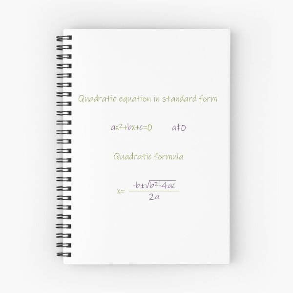 Item preview,  Quadratic equation in a standard form-Quadratic formula designed and sold by CSouissi.