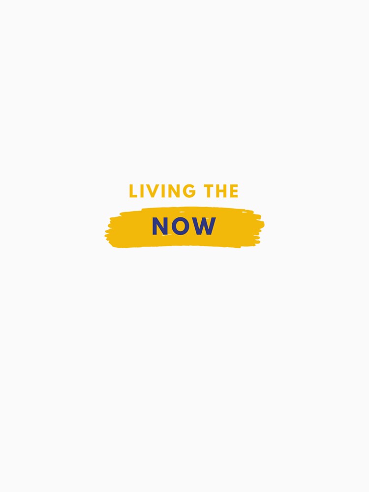 Aperçu 6 sur 6. T-shirt premium échancré avec l'œuvre Living The Now T Shirt créée et vendue par HerLyfestyle.
