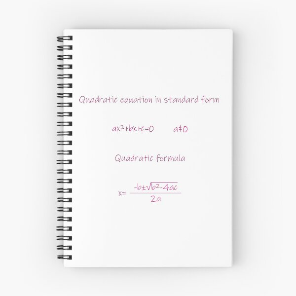 Item preview,  Quadratic equation in a standard form-Quadratic formula designed and sold by CSouissi.