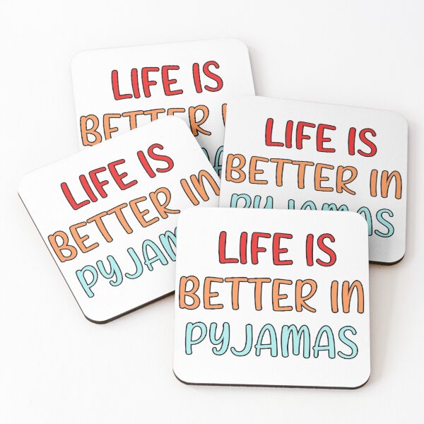 Item preview, Life is better in pyjamas designed and sold by Catsloversdotme.