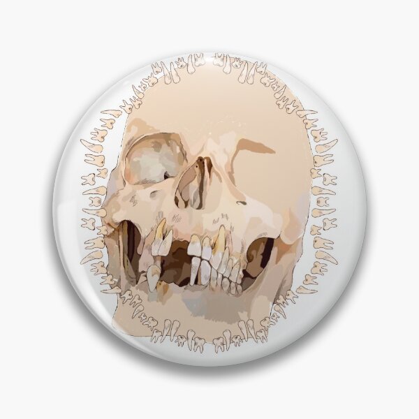Item preview, Skull and teeth designed and sold by peachy-doodle.