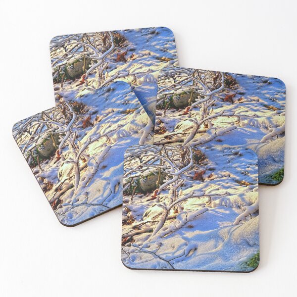Item preview, Golden light in the winter forest designed and sold by frankuffmann.