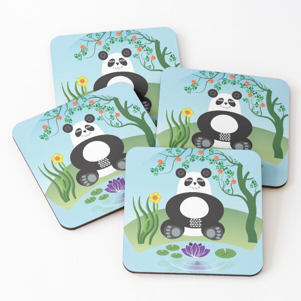 Item preview, Mindful Panda Meditates Beneath a Tree designed and sold by Tony  Pinchuck.
