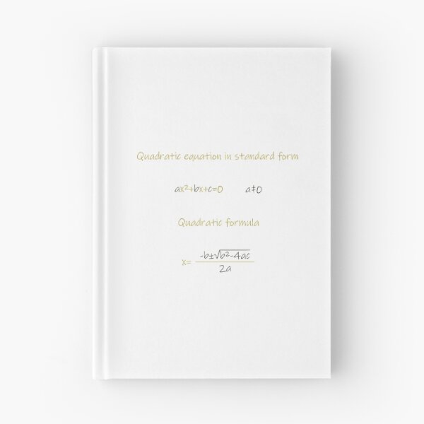 Item preview, Quadratic equation in a standard form-Quadratic formula designed and sold by CSouissi.