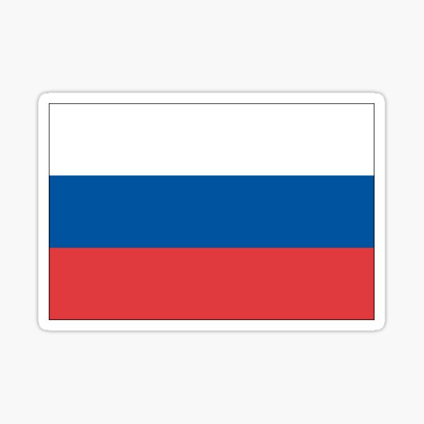 Russia - Russian Flag - Sticker