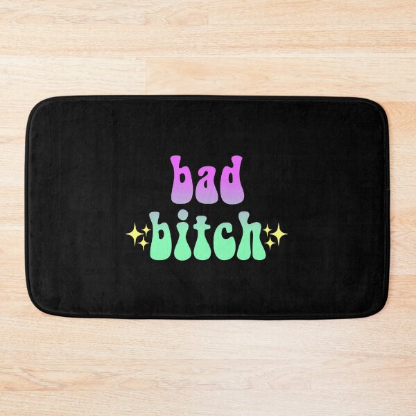 Item preview, bad bitch sparkly gradient Meme Text designed and sold by everything4eva.