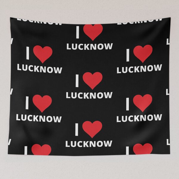 Item preview, I Love Lucknow (dark) designed and sold by mugify.