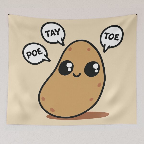 Item preview, Poe Tay Toe - cute kawaii potato  designed and sold by monkeysoup.