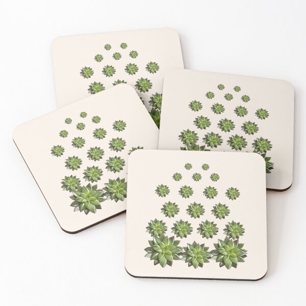 Item preview, succulent plants green, cool succulent plant drawing pattern designed and sold by Collagedream.