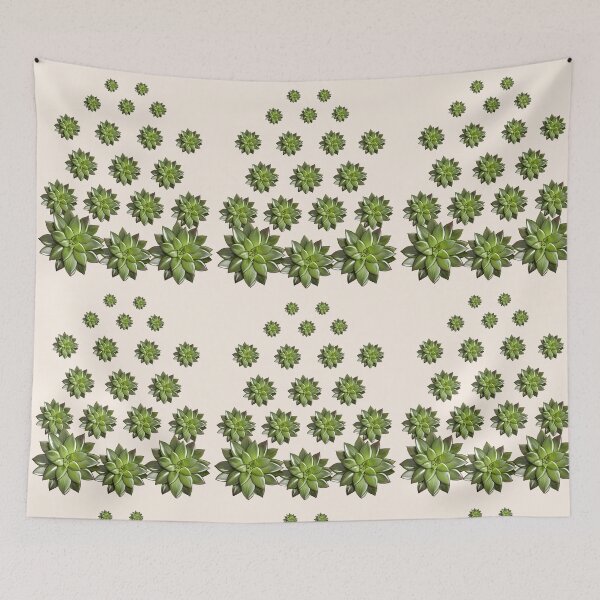 Item preview, succulent plants green, cool succulent plant drawing pattern designed and sold by Collagedream.