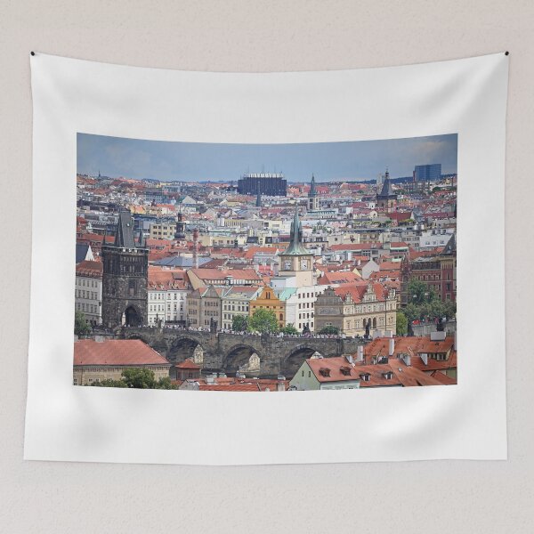 Item preview, Charles bridge Prague old town cityscape Czech Republic designed and sold by goceris.