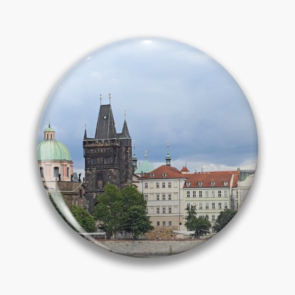Item preview, Charles bridge Prague old town Vltava riverside cityscape Czech Republic designed and sold by goceris.