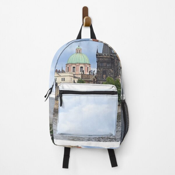 Item preview, Charles bridge Prague old town Vltava riverside cityscape Czech Republic designed and sold by goceris.