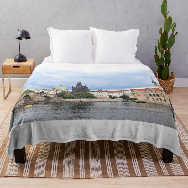 Item preview, Charles bridge Prague old town Vltava riverside cityscape Czech Republic designed and sold by goceris.