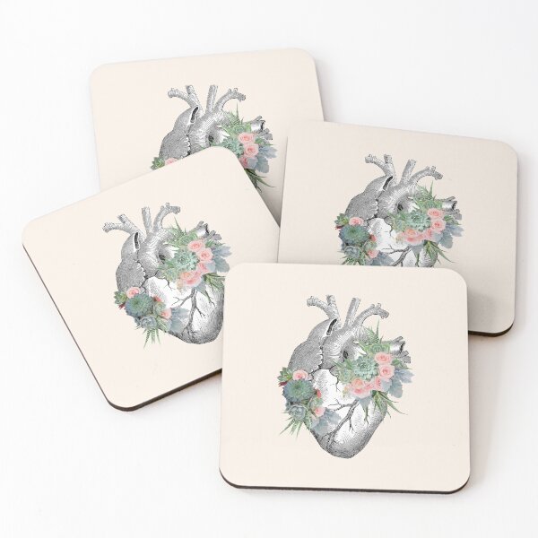 Item preview, Cactus aloe succulents Heart Human Anatomy designed and sold by Collagedream.