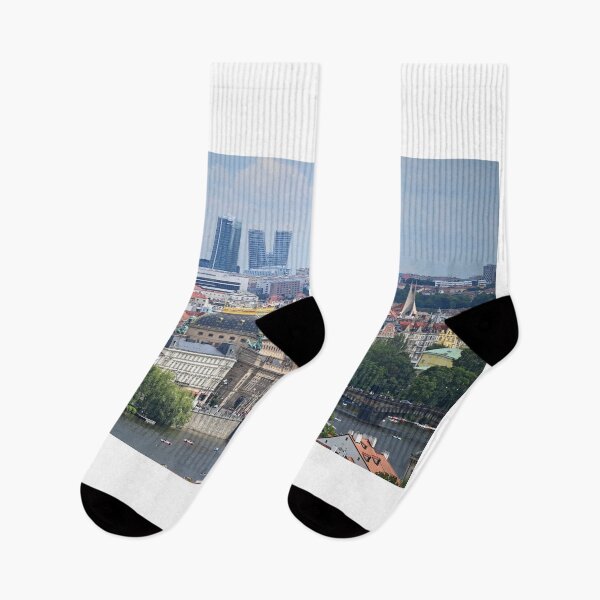 Item preview, Prague old town Vltava riverside cityscape Czech Republic designed and sold by goceris.