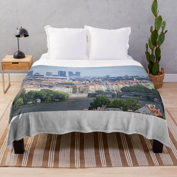 Item preview, Prague old town Vltava riverside cityscape Czech Republic designed and sold by goceris.