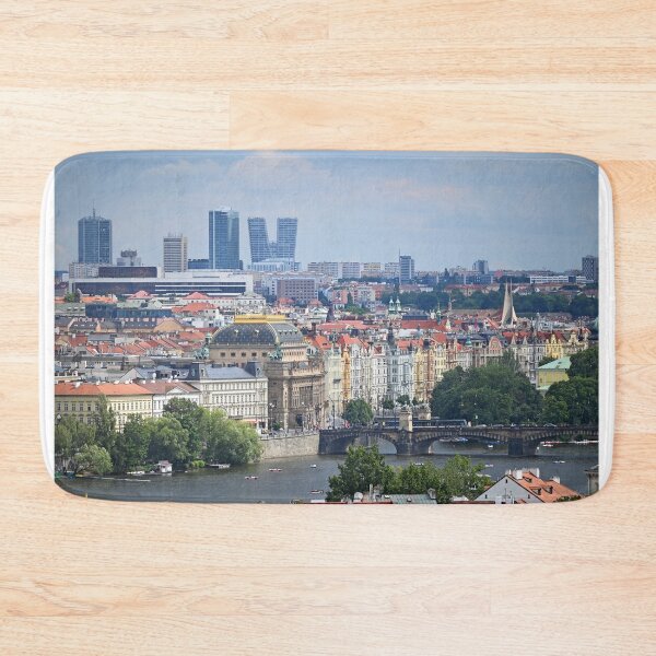 Item preview, Prague old town Vltava riverside cityscape Czech Republic designed and sold by goceris.