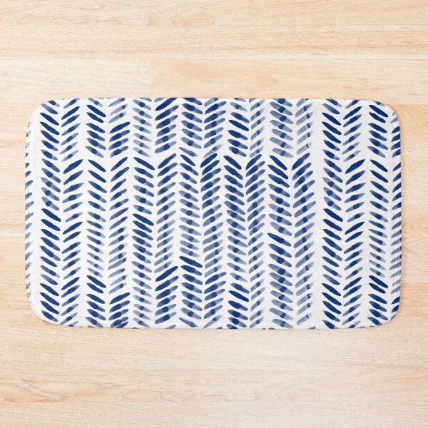 Item preview, Abstract Scandinavian pattern in watercolor dark blue designed and sold by gamboling.