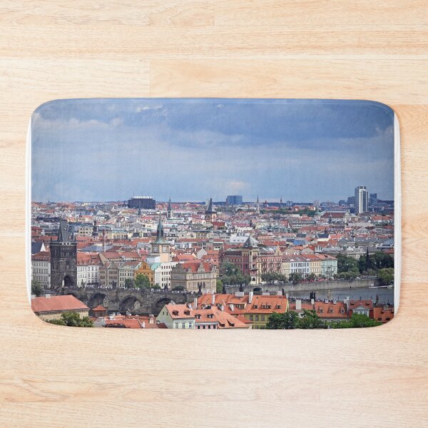 Item preview, Prague Vltava riverside cityscape Czech Republic designed and sold by goceris.