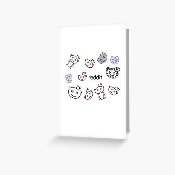 Reddit Logo Greeting Card For Sale By Mikabella08 Redbubble