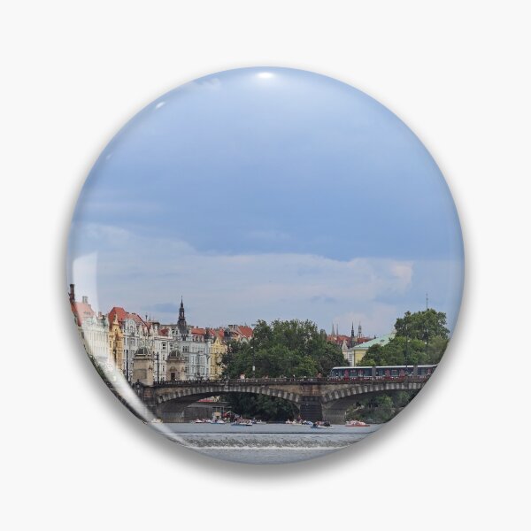 Item preview, Vltava river Prague old town cityscape Czech Republic designed and sold by goceris.