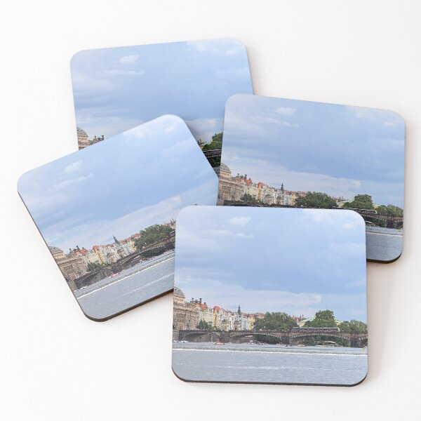 Item preview, Vltava river Prague old town cityscape Czech Republic designed and sold by goceris.
