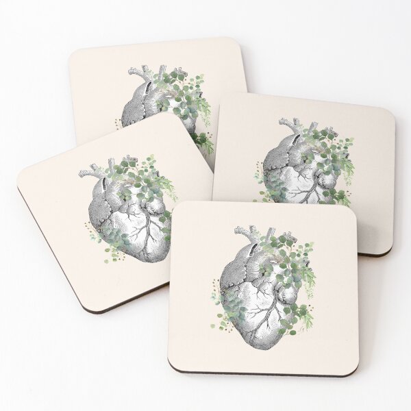 Item preview, Eucaliptus leaves Heart Human Anatomy designed and sold by Collagedream.