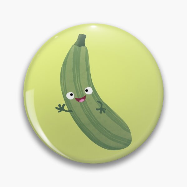 Item preview, Cute zucchini happy cartoon illustration designed and sold by FrogFactory.