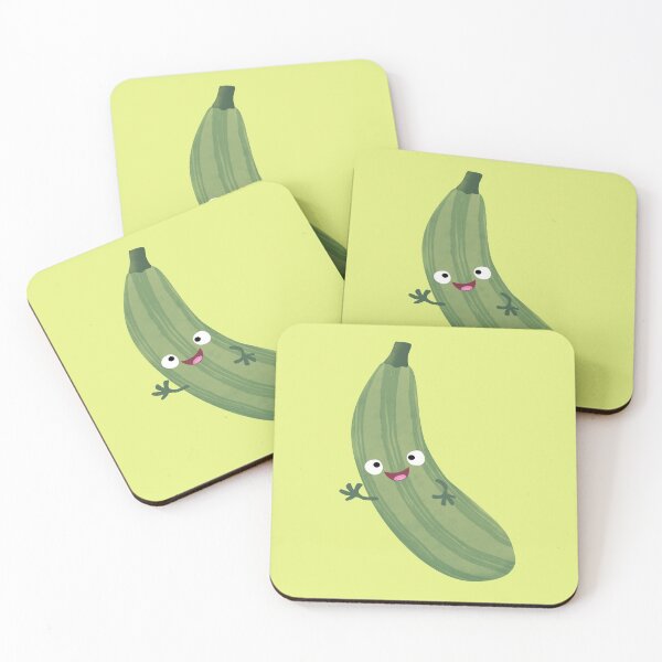 Item preview, Cute zucchini happy cartoon illustration designed and sold by FrogFactory.