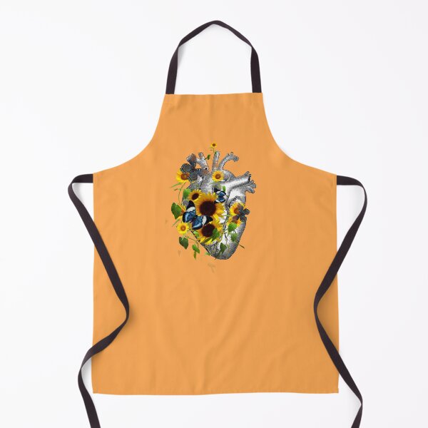 Item preview, Butterflies sunflowers Heart Human Anatomy designed and sold by Collagedream.