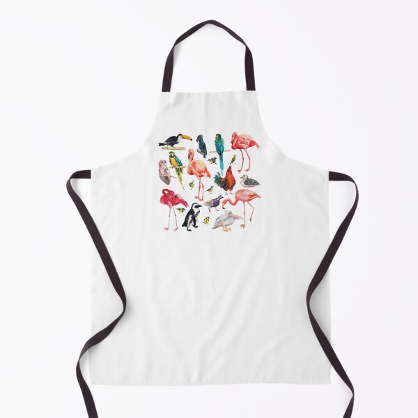 Item preview, Beautiful Birds Watercolor Pattern - Pink Flamingo Parrot Toucan Owl Duck Rooster Penguin Bird Lovers Ornithologist Gift designed and sold by FunnySunny T-Shirts.